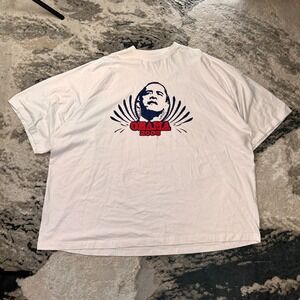 Deluxe One Barack Obama 2008 Presidential Campaign T-Shirt 5XL White Graphic